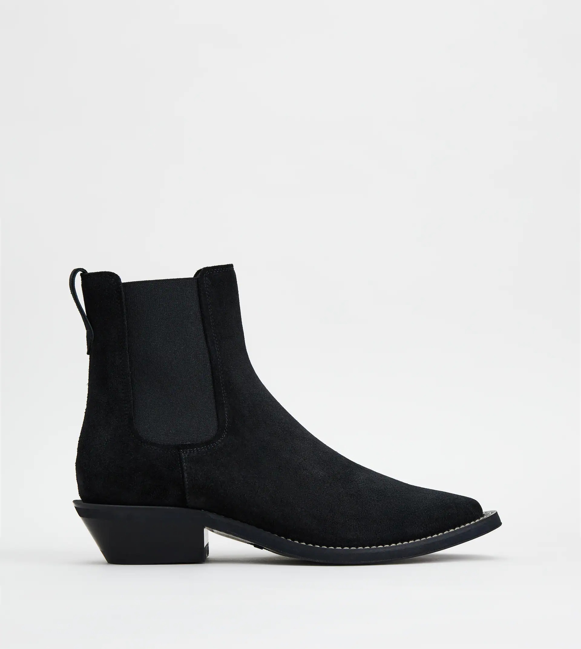 ANKLE BOOTS IN SUEDE - BLACK - 1