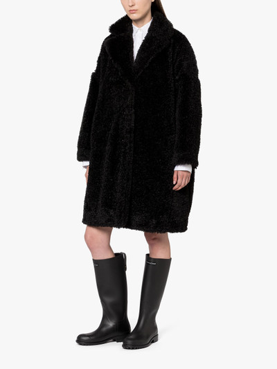 Mackintosh HUMBIE CHESTER BLACK ECO FUR COCOON COAT outlook