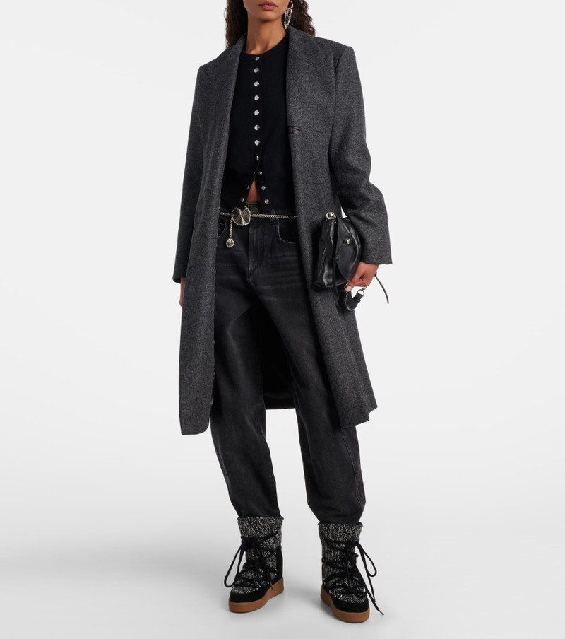 Isabel Marant Suede-trimmed snow boots outlook