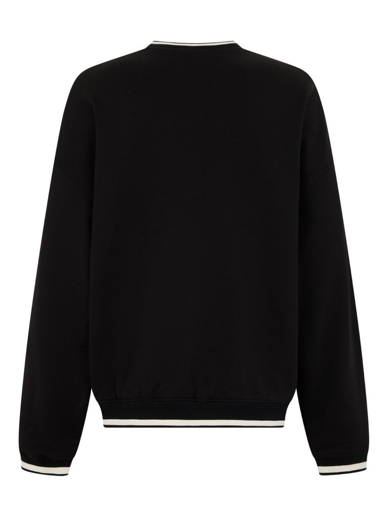 Dolce & Gabbana logo-detail ribbed-knit sweater outlook