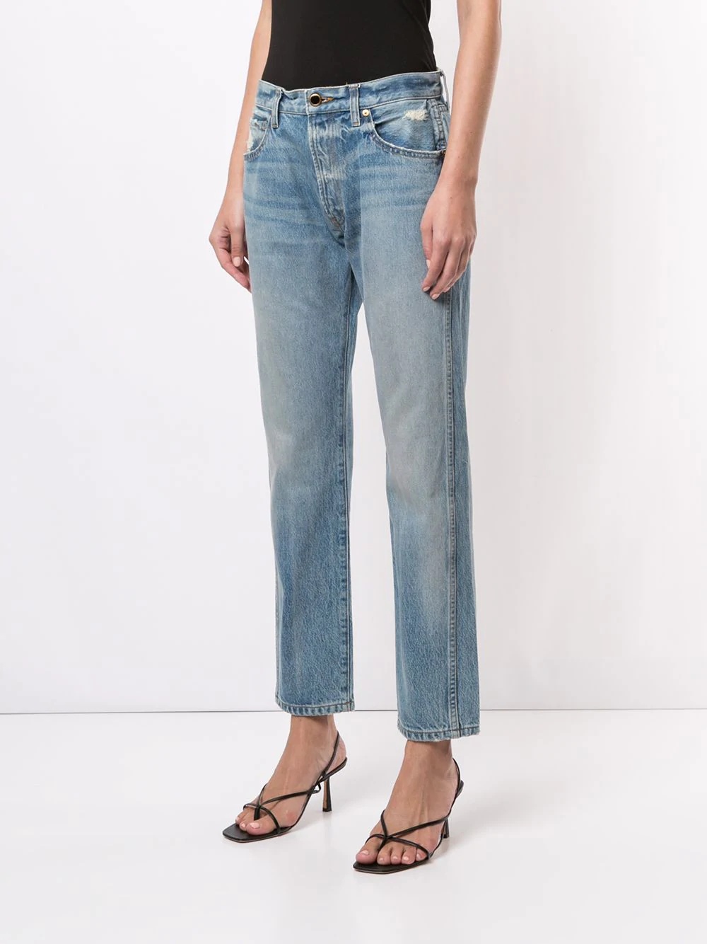 mid-rise straight jeans - 2