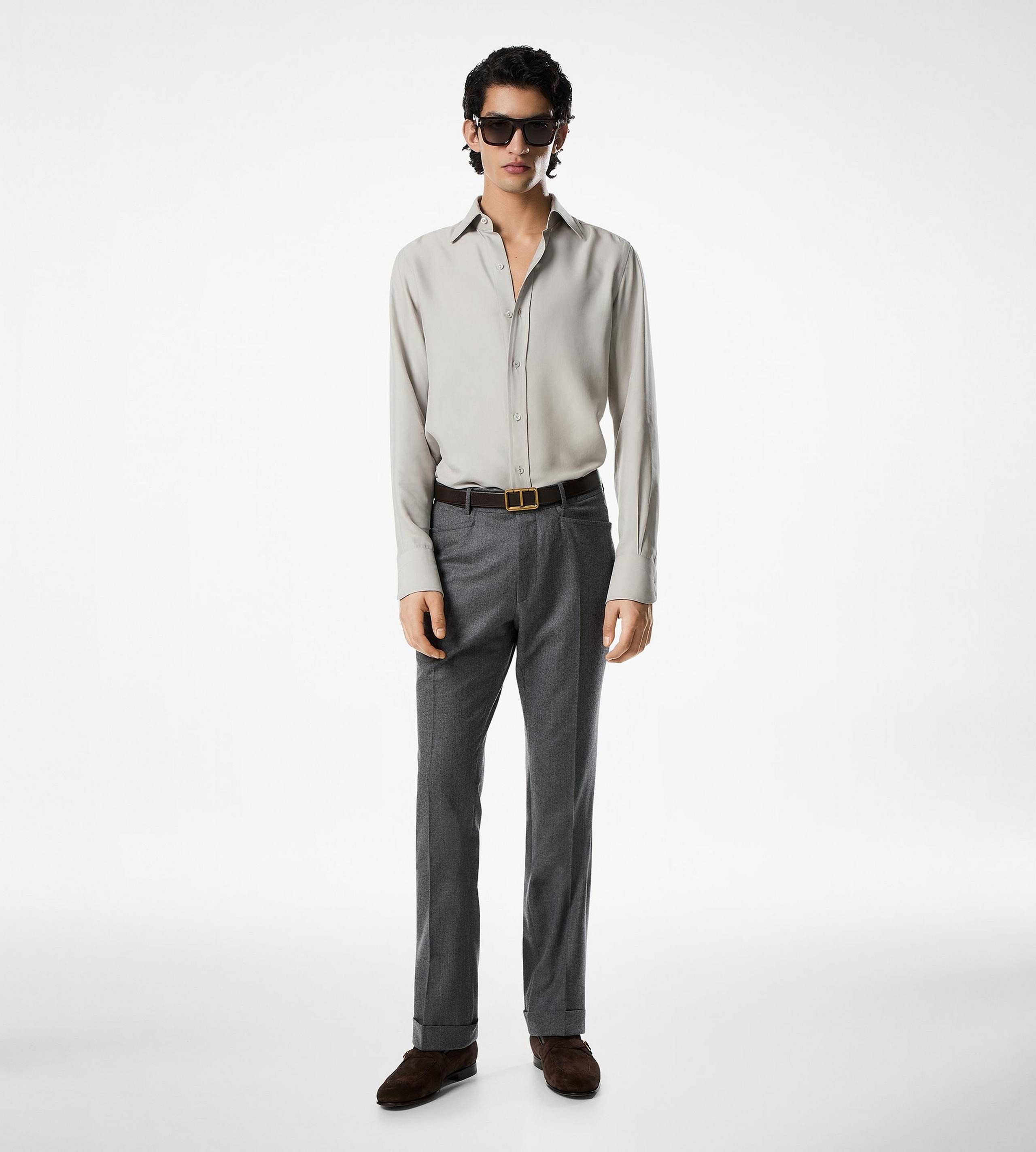 WASHED TWILL SLIM FIT SHIRT - 2