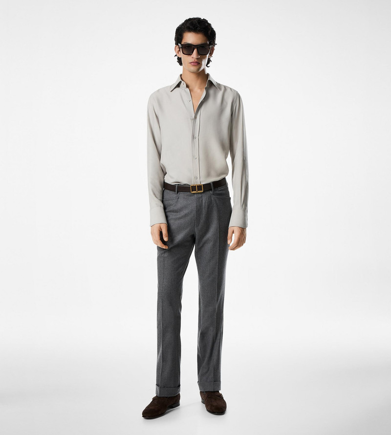 TOM FORD WASHED TWILL SLIM FIT SHIRT outlook