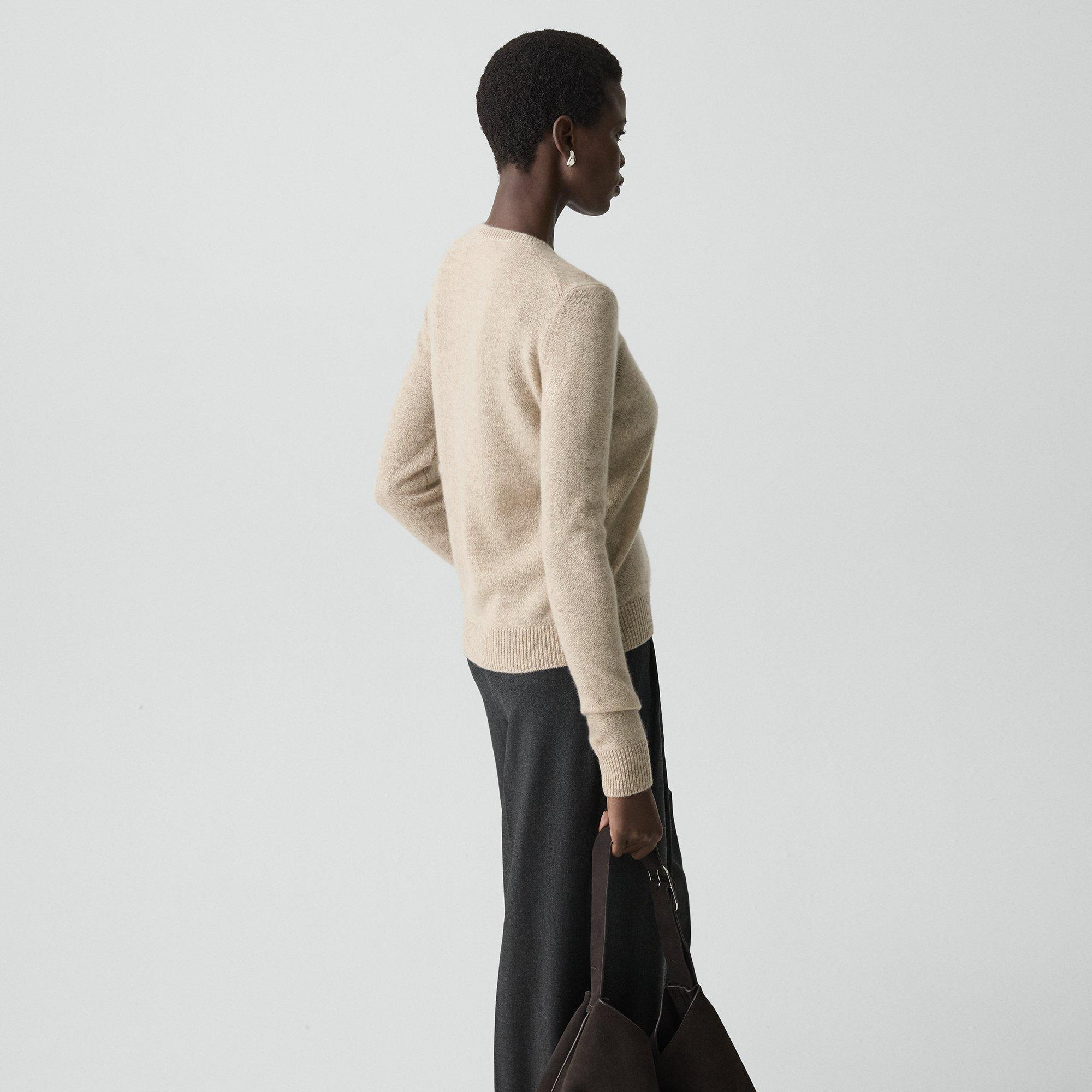 Crewneck Sweater in Feather Cashmere - 4
