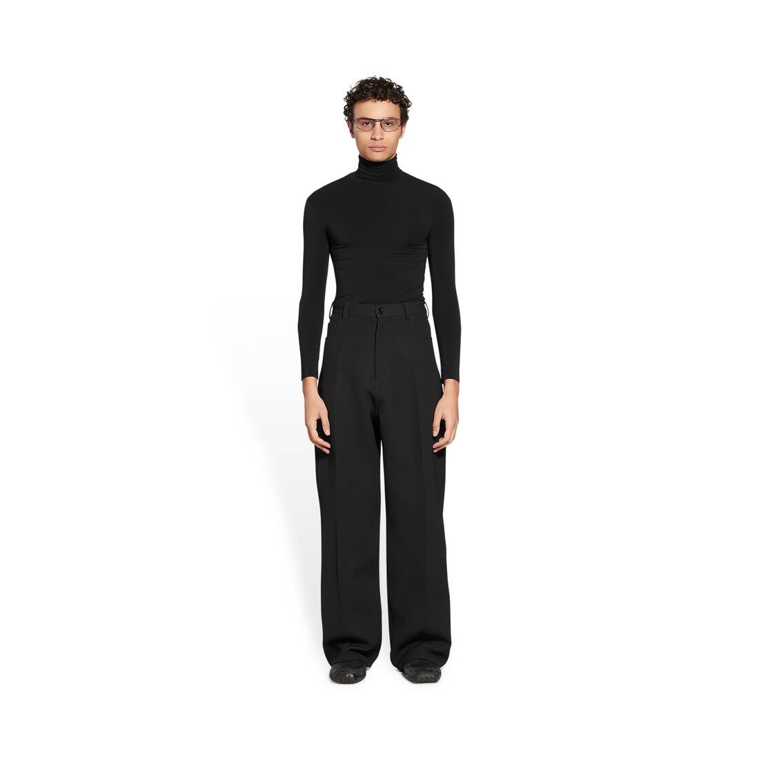 Baggy Tailored Pants in Black - 2