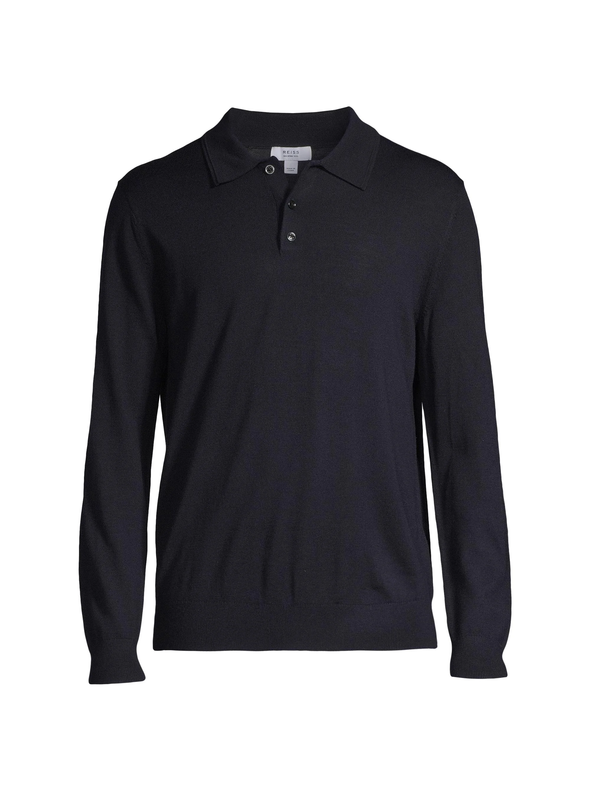 Men's Trafford Polo Sweater - Navy - 1