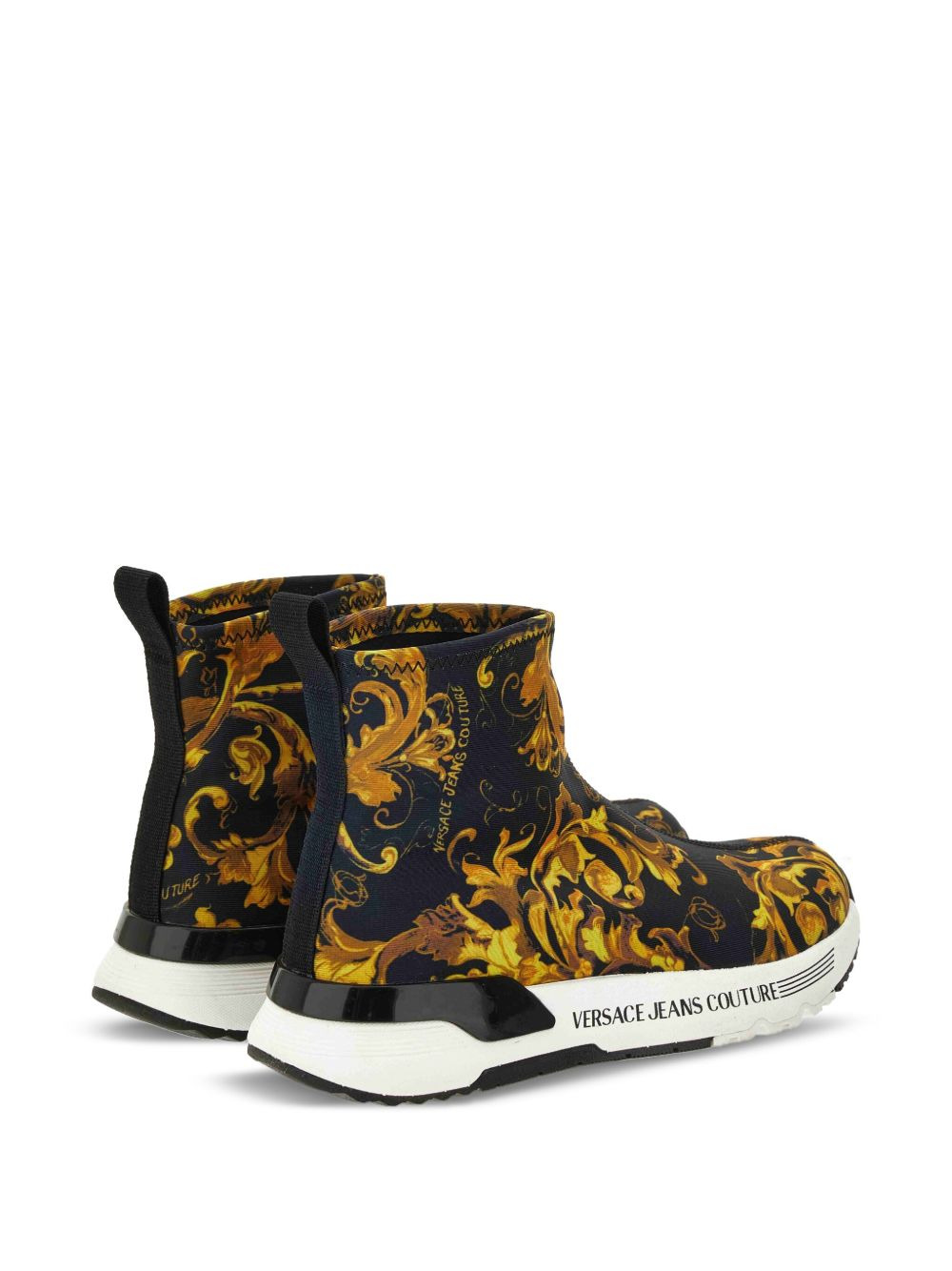 baroque-print slip-on sneakers - 3