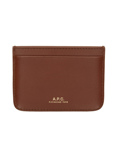 A.P.C. Brown Astra Card Holder outlook