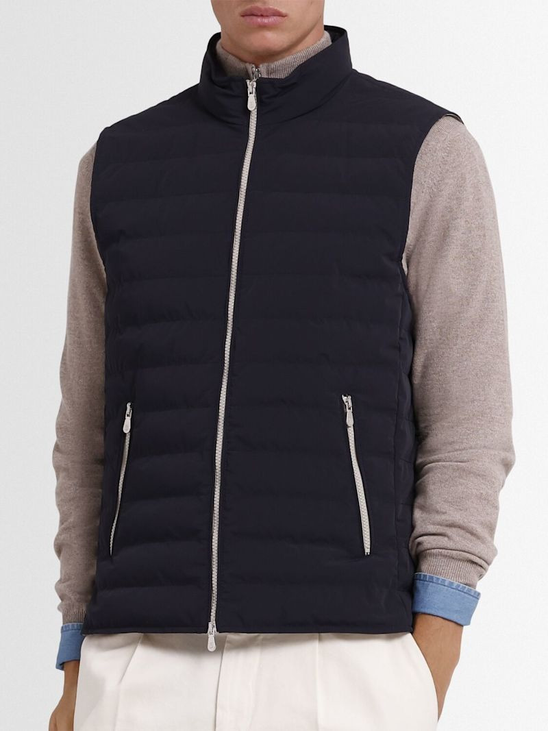 Nylon blend down vest - 3