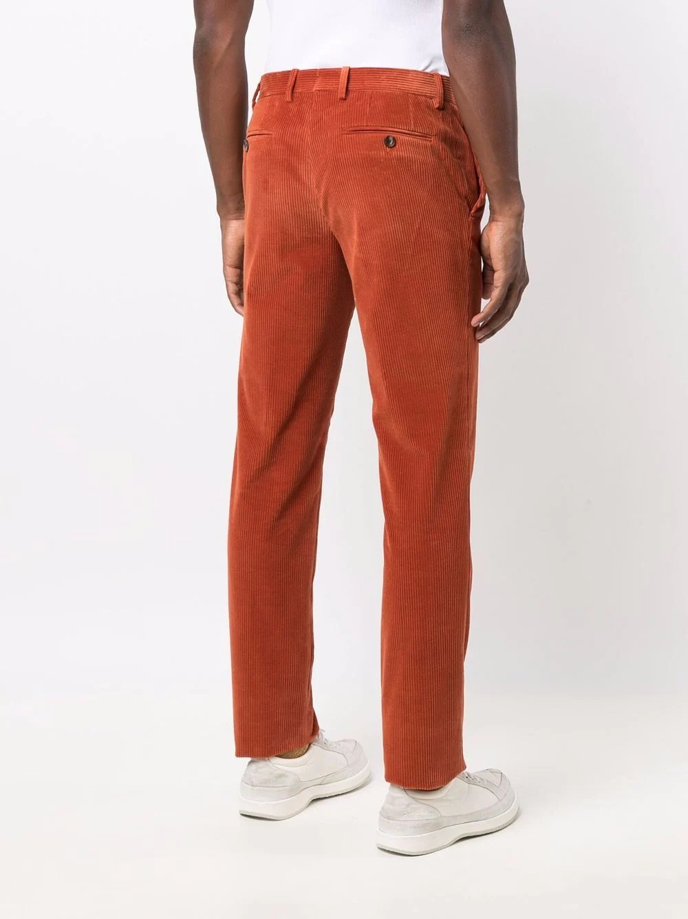 corduroy straight-leg trousers - 4