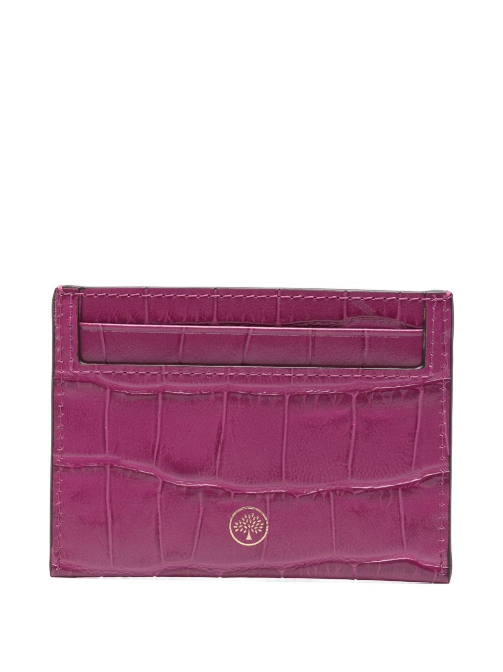 crocodile-embossed leather purse - 2
