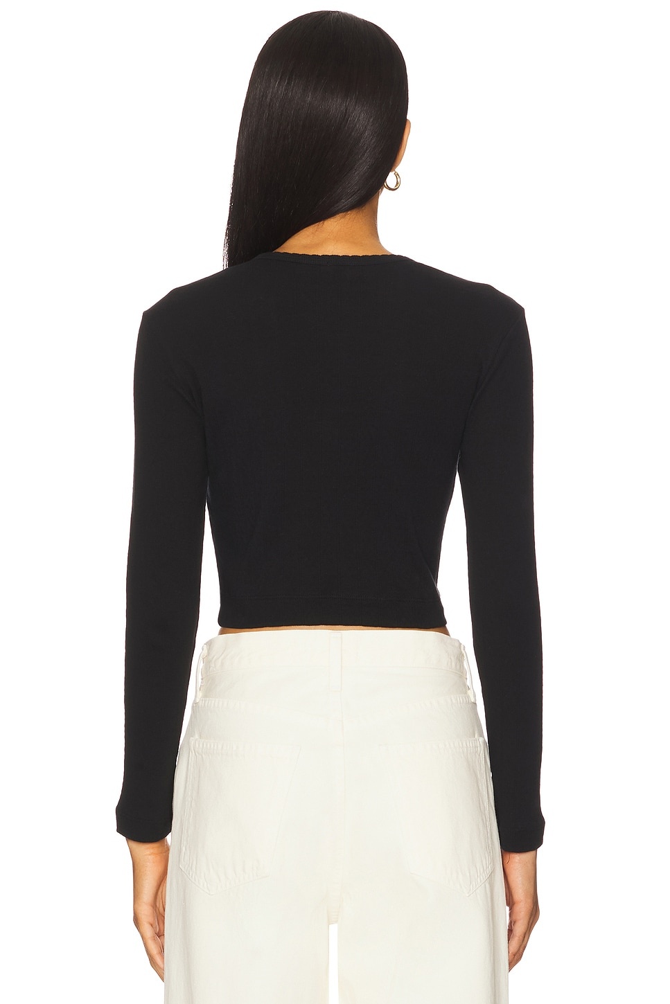 Pointelle Crop Cardigan - 3