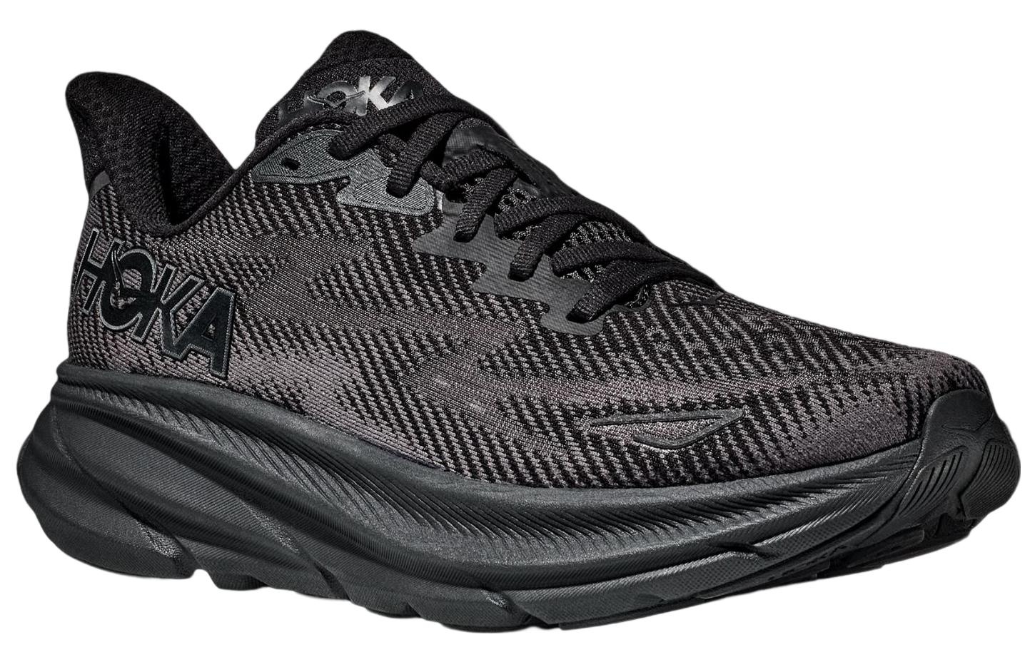 HOKA ONE ONE Clifton 9 Wide 'Triple Black' 1132210-BBLC - 4