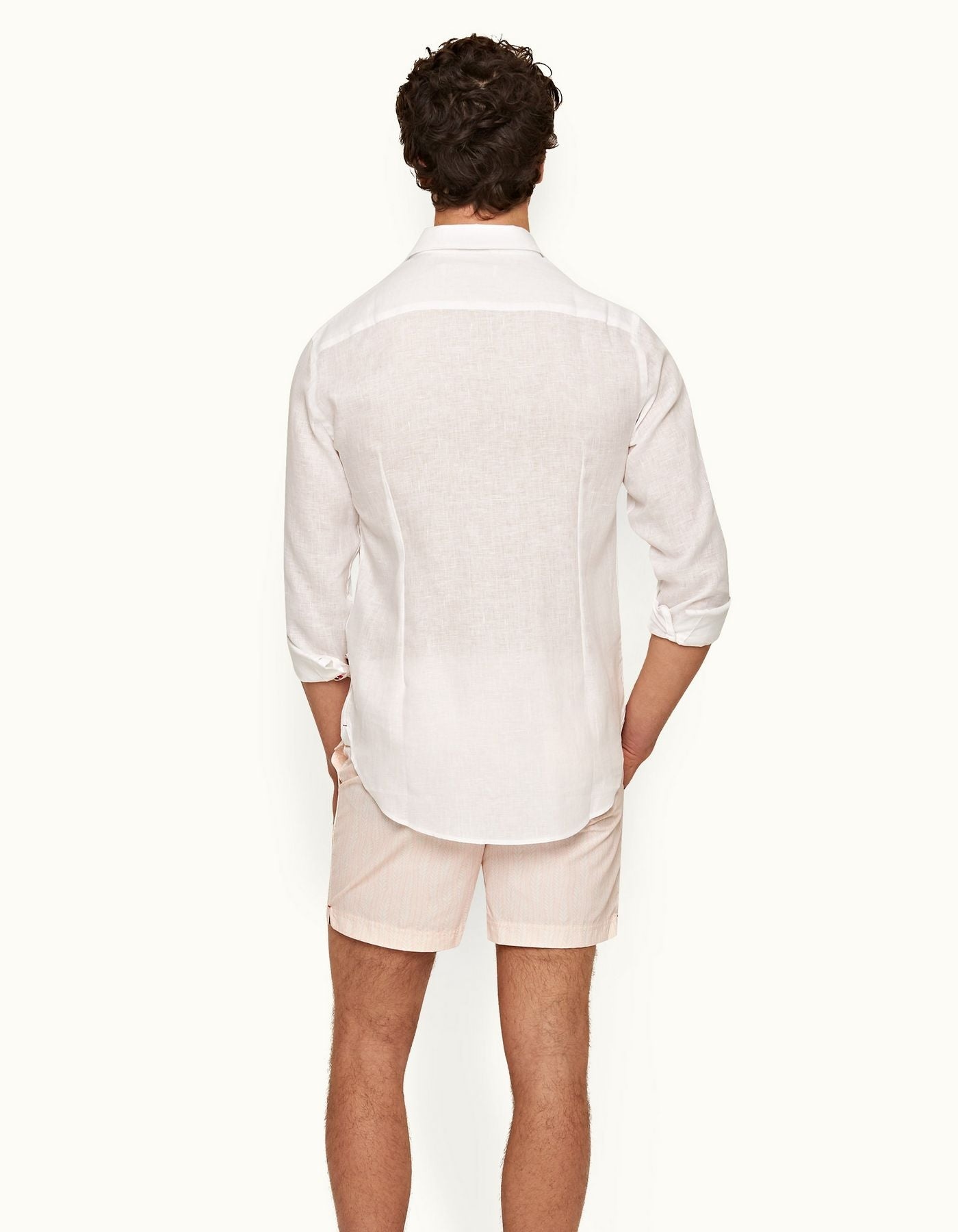 Giles Linen CLS II Shirt White - 3