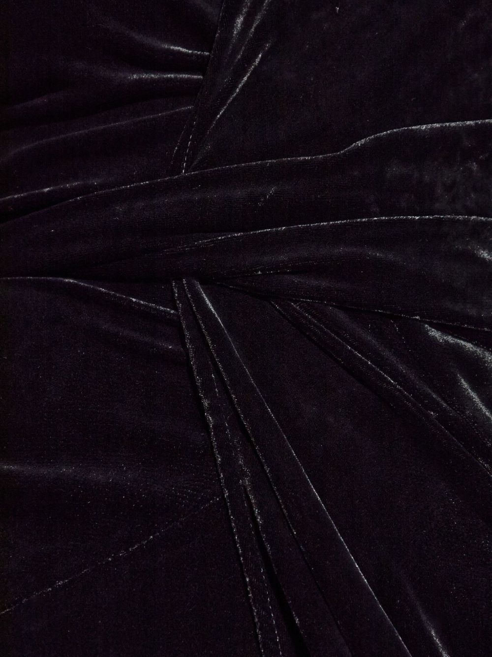 draped velvet dress - 5