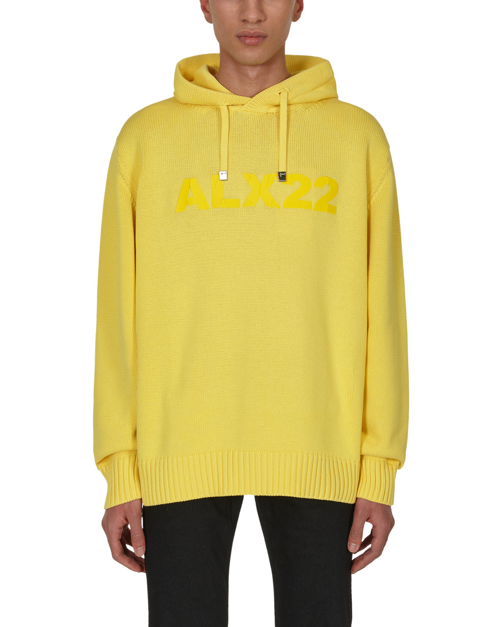 TREATED LOGO KNIT HOODED SWEATER - 2