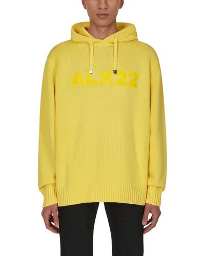 1017 ALYX 9SM TREATED LOGO KNIT HOODED SWEATER outlook