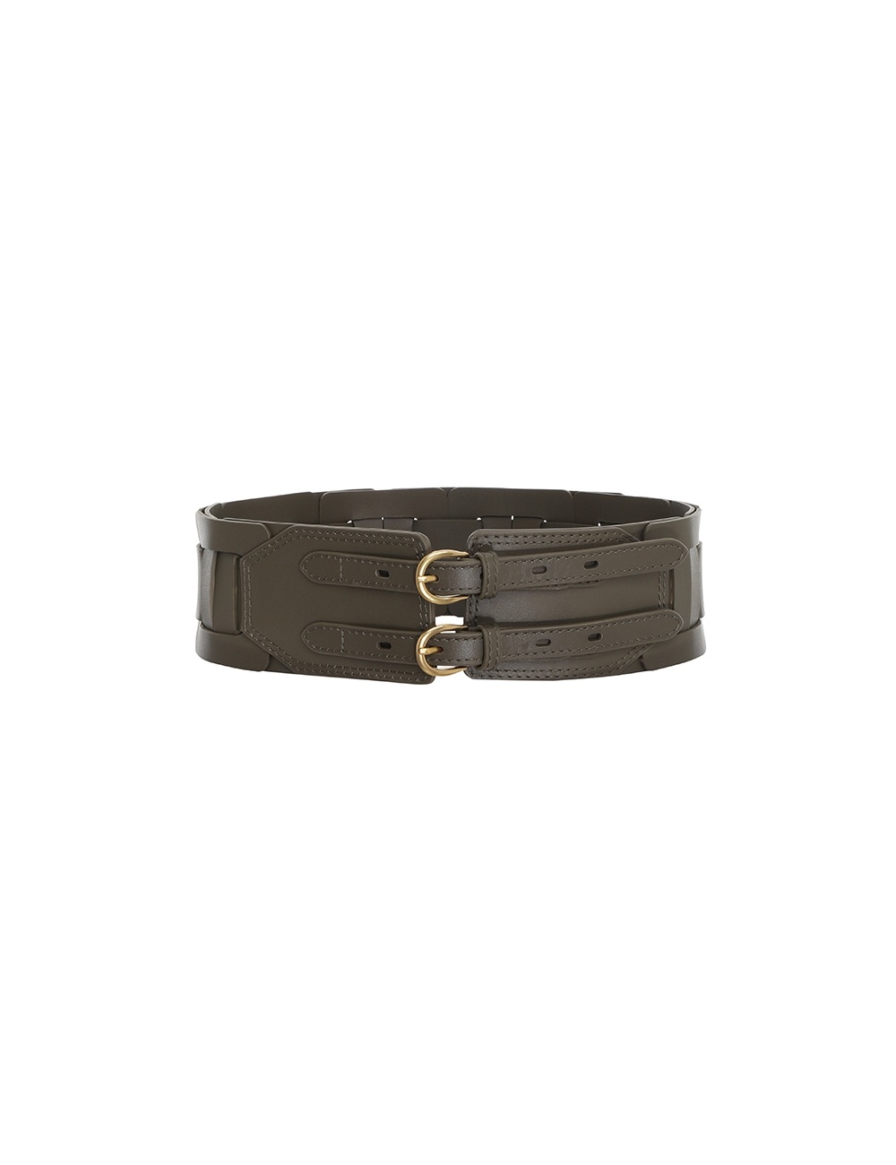 WIDE SQUARE LINK BUCKLE BELT - 1