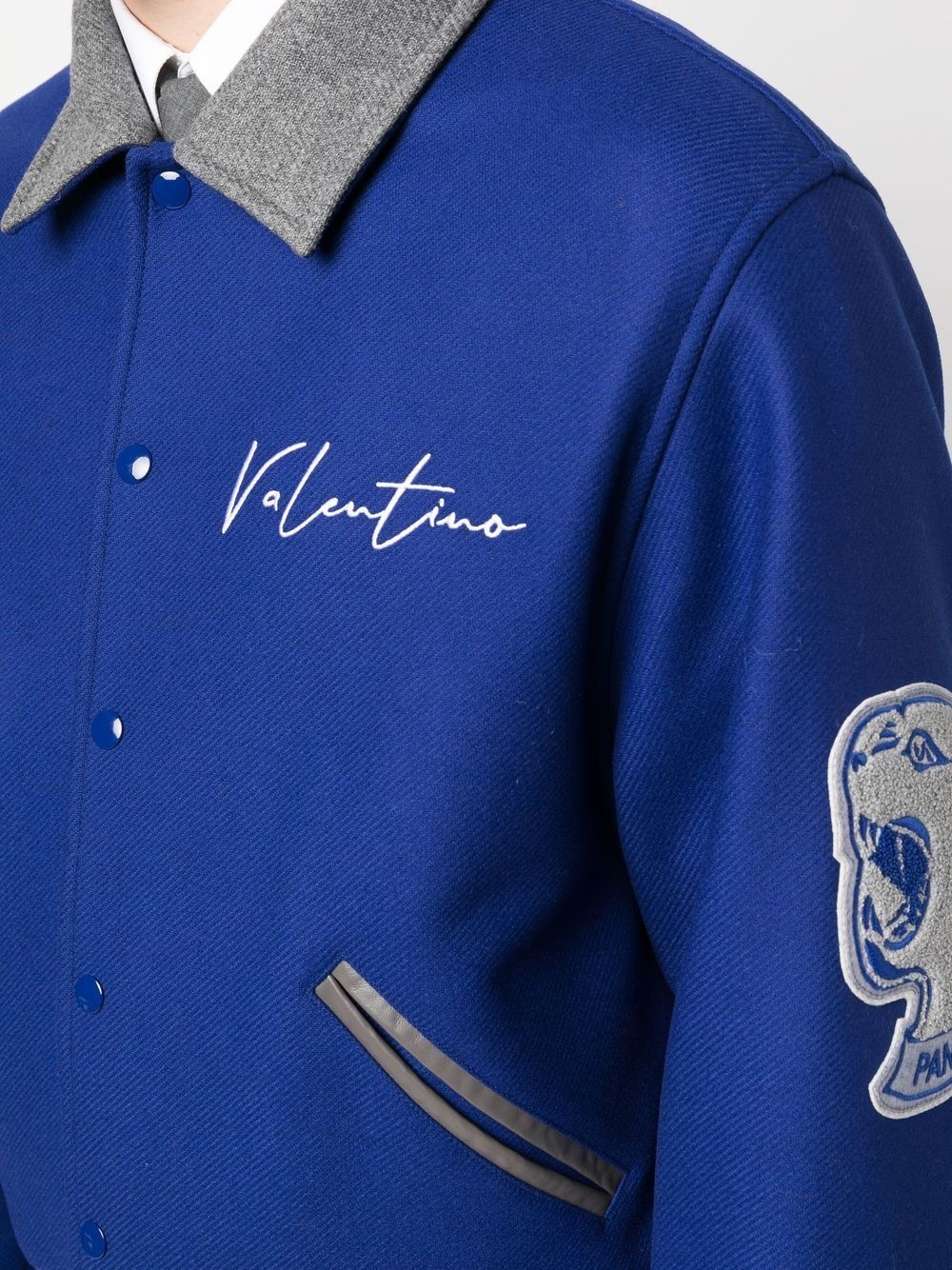 logo-print bomber jacket - 5