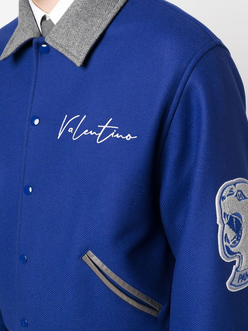 logo-print bomber jacket 5