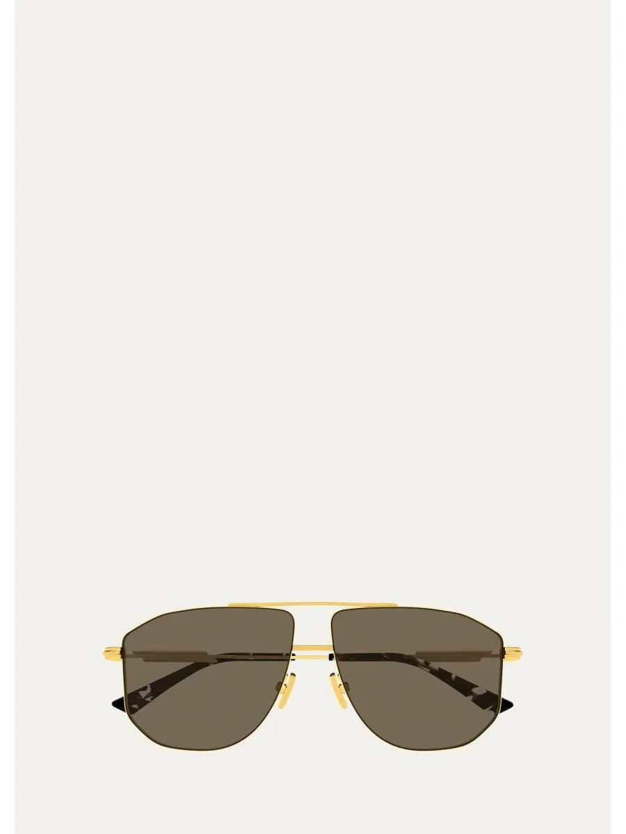 Men's BV1509S Snap Ribbon Metal Navigator Sunglasses - 1