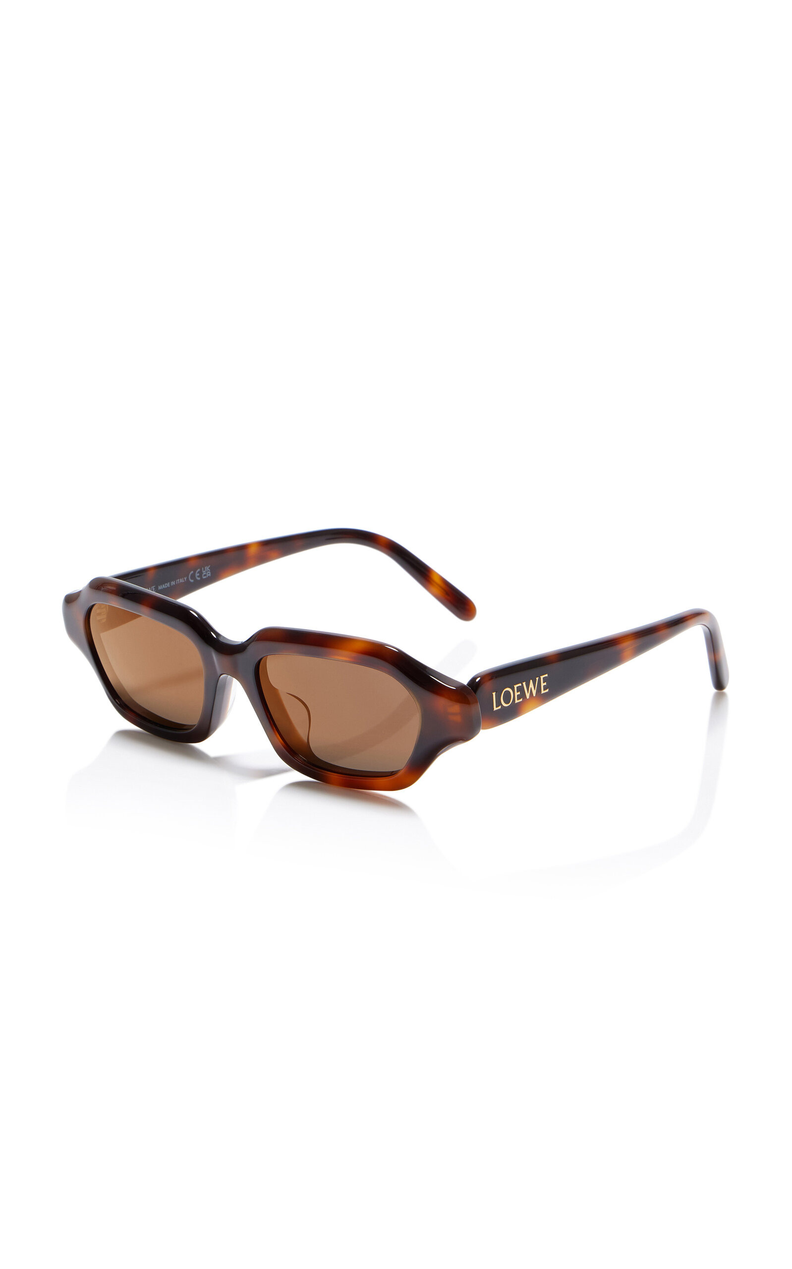 Square-Frame Acetate Sunglasses brown - 3