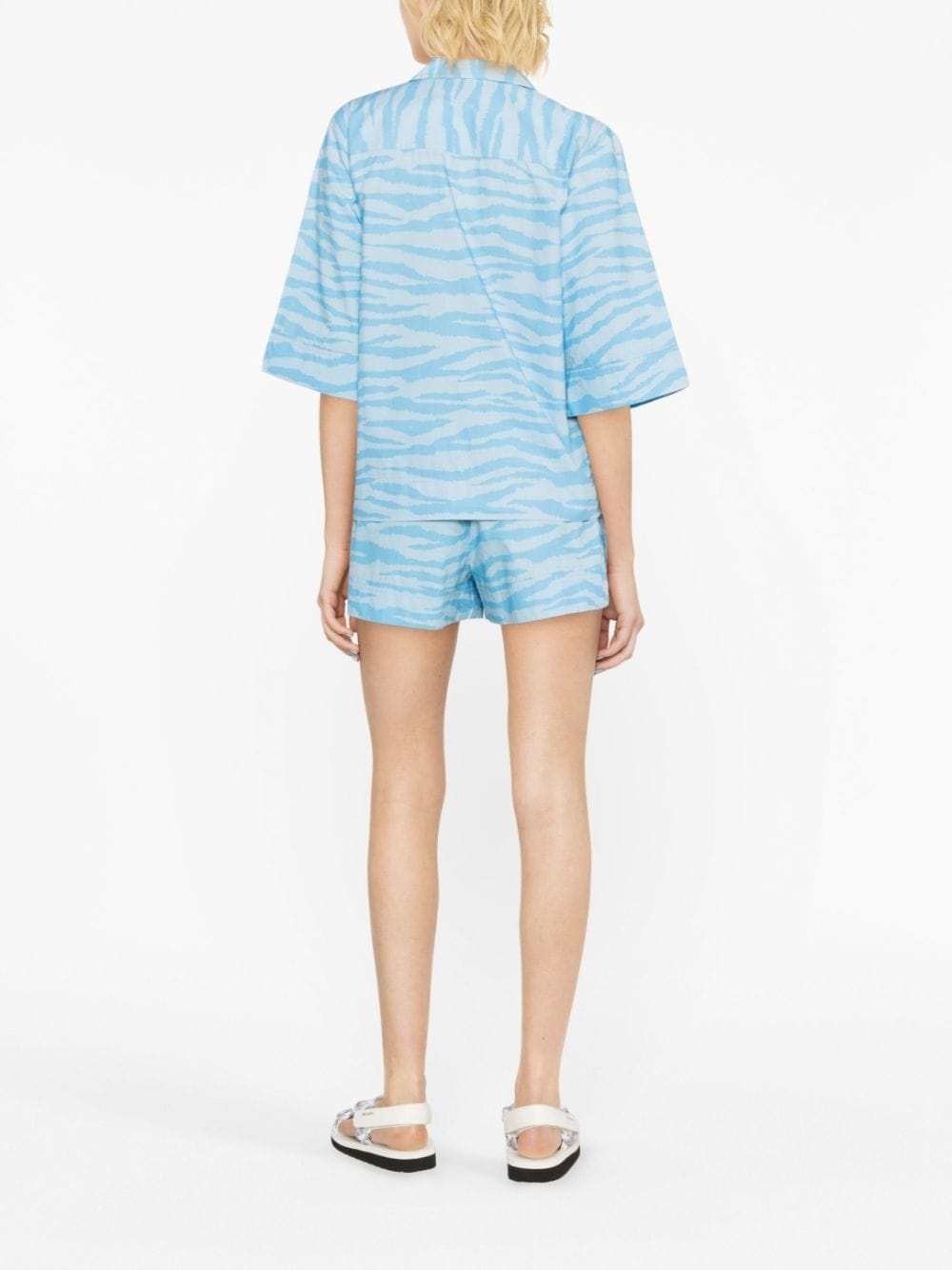 zebra-print organic-cotton shirt - 3