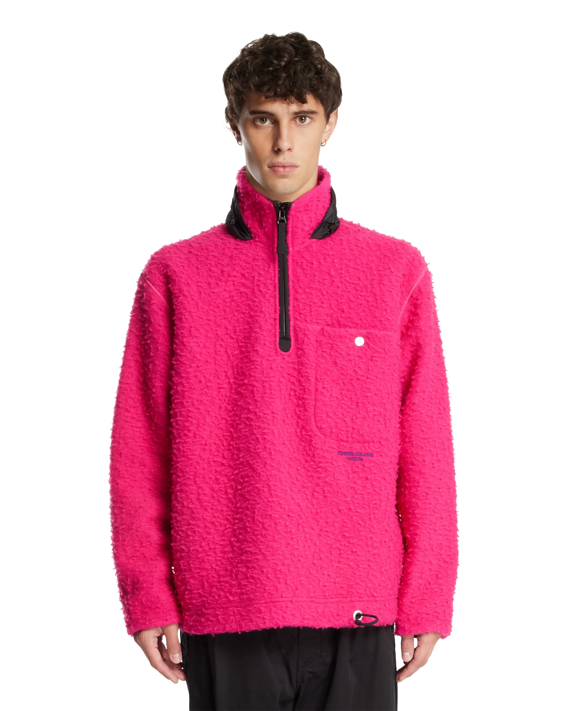 Pink Oversized Zip Hoodie 6100025 - 1