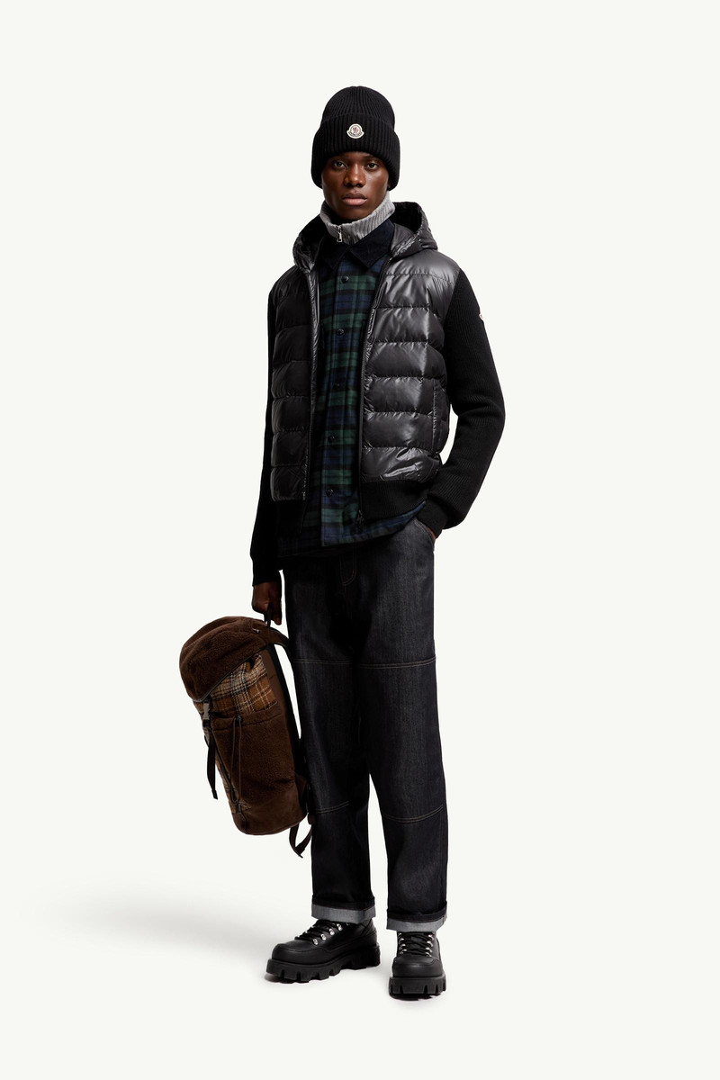 Moncler Padded Wool Zip-Up Hoodie outlook
