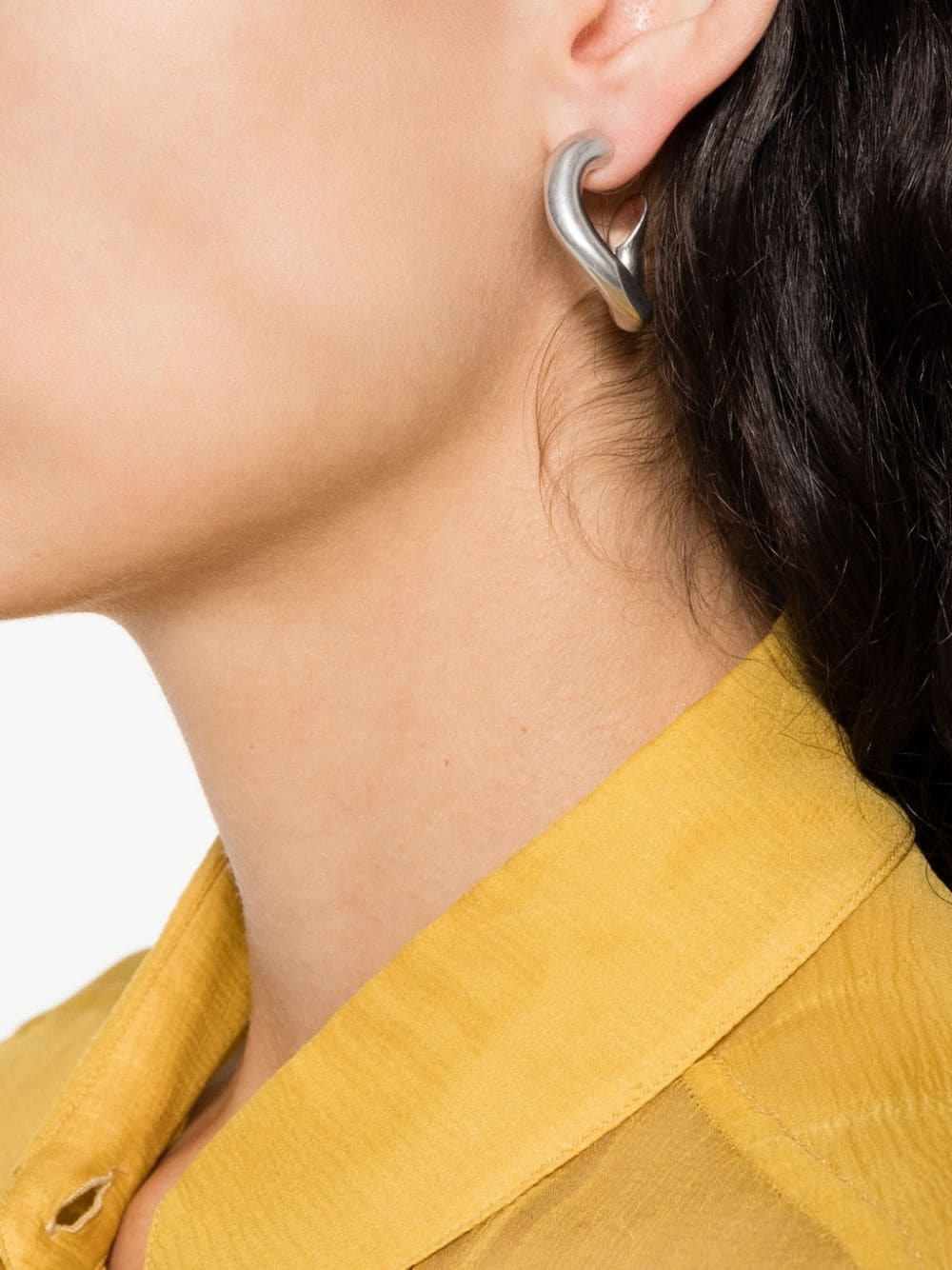 Links sculpted-hoop earrings - 2