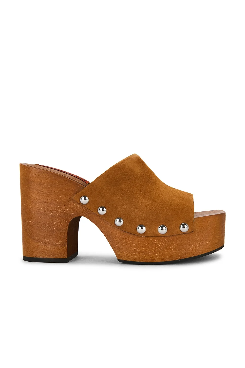 Suede Sol Wood Sandal - 1