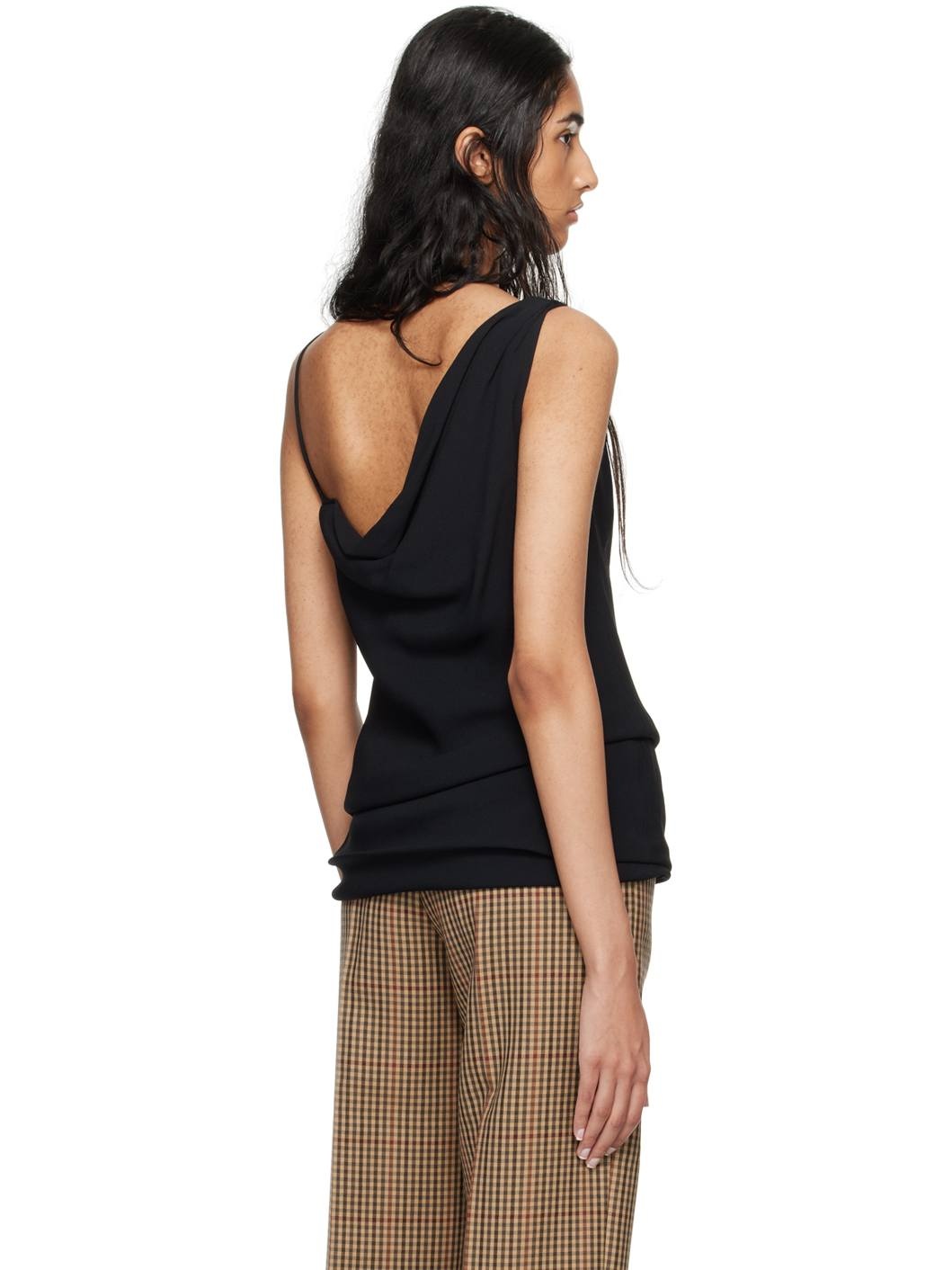 Black Draped Top - 3