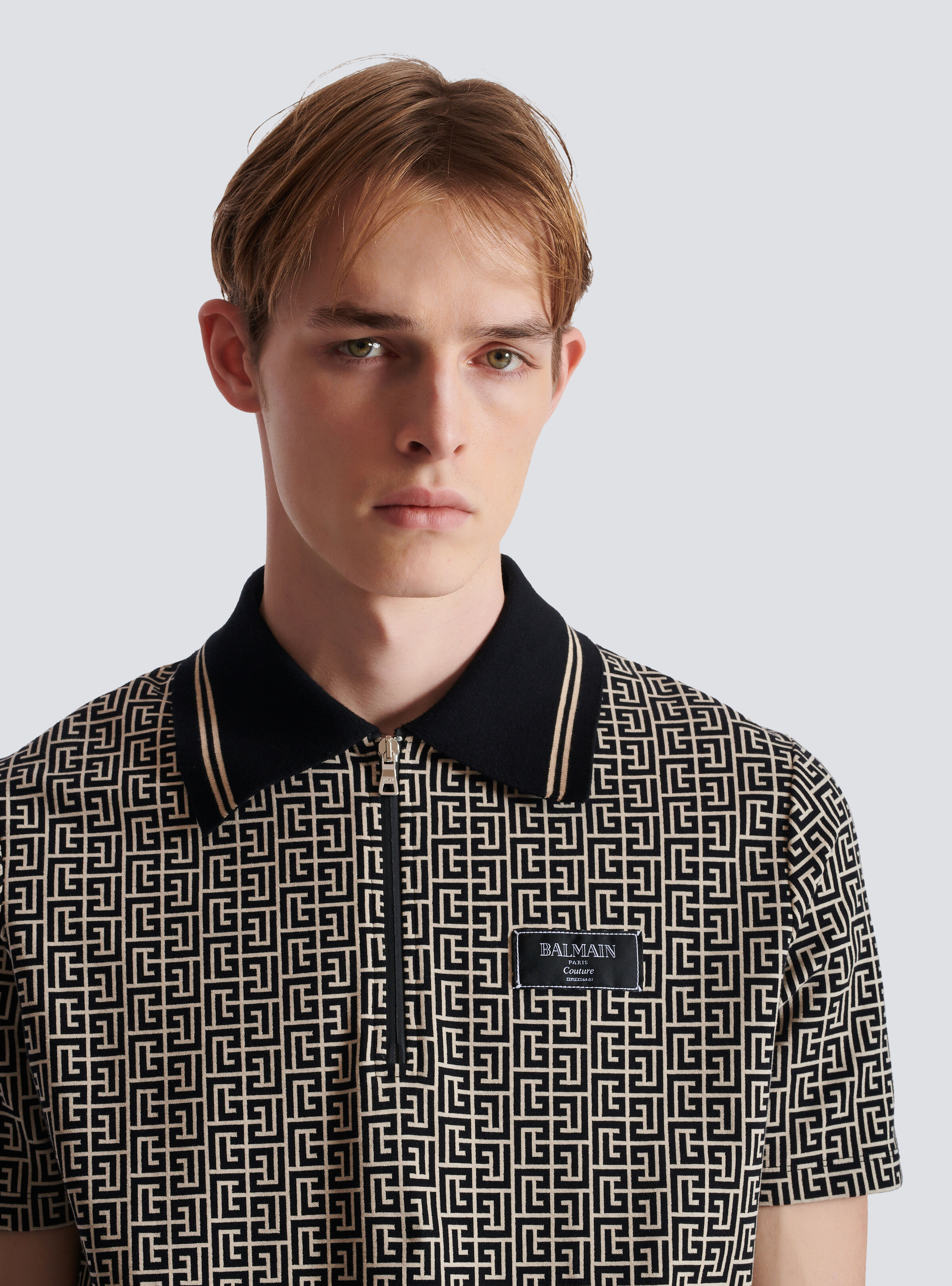 PB Labyrinth jacquard polo shirt - 7