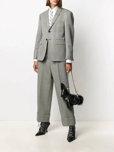 Thom Browne small Rabbit pebbled leather shoulder bag outlook