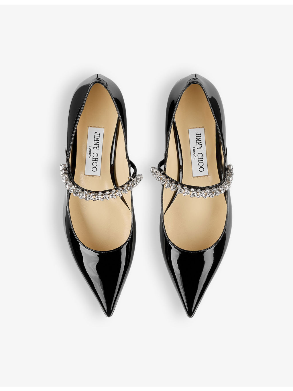 Bing 25 crystal-embellished patent-leather flats - 2