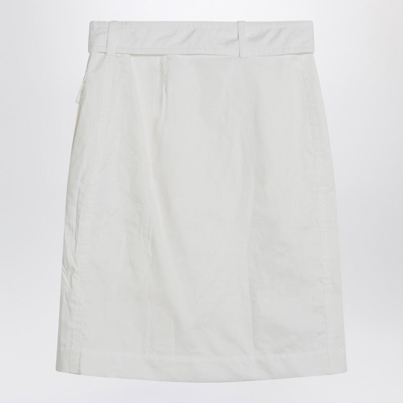 Ferragamo White Wrap Skirt In Cotton Blend Women - 2