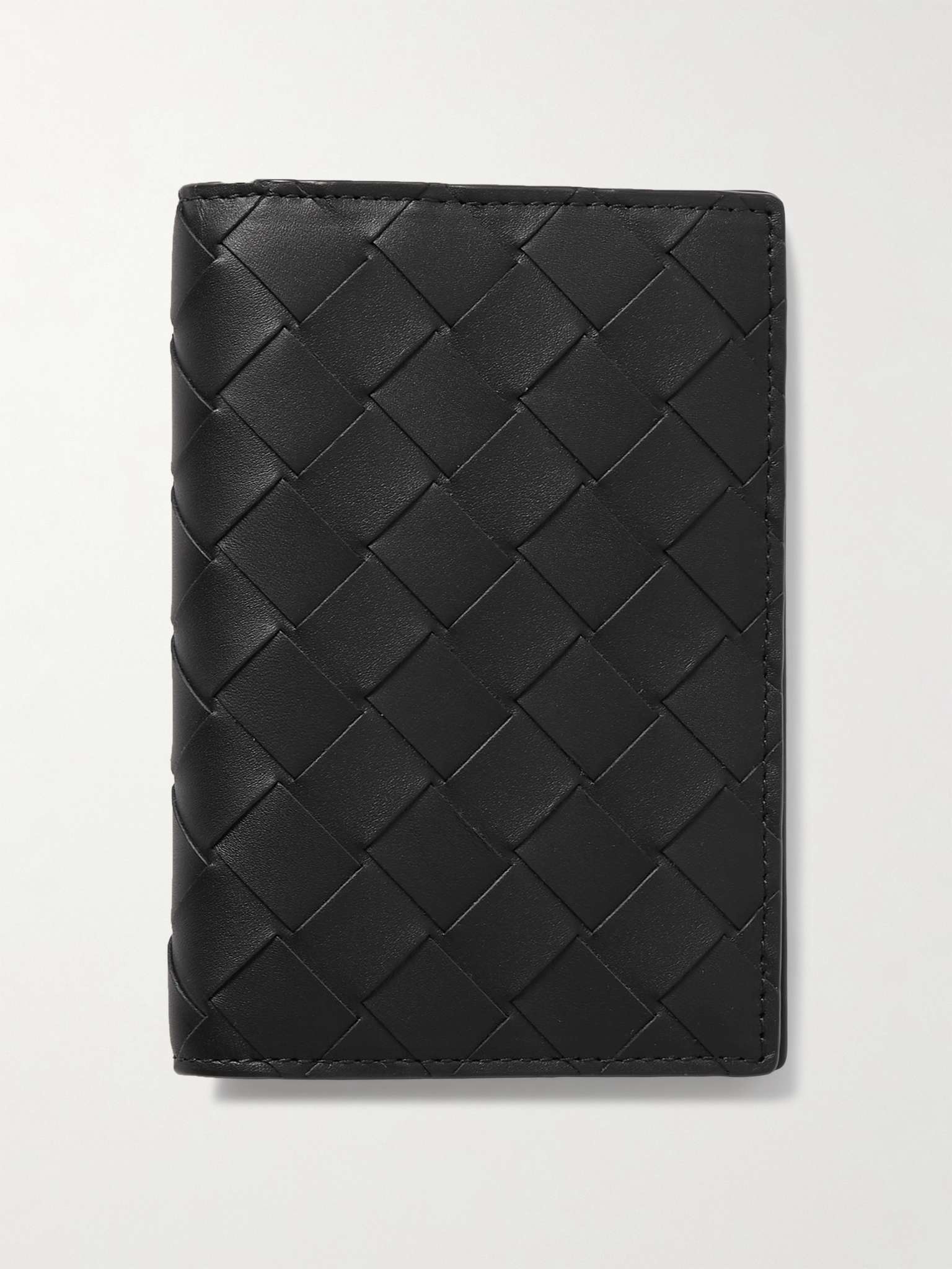 Intrecciato Leather Passport Holder - 1