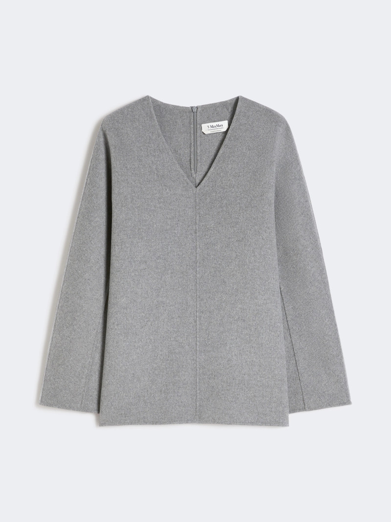 RIVA Wool broadcloth blouse - MEDIUM GREY 1