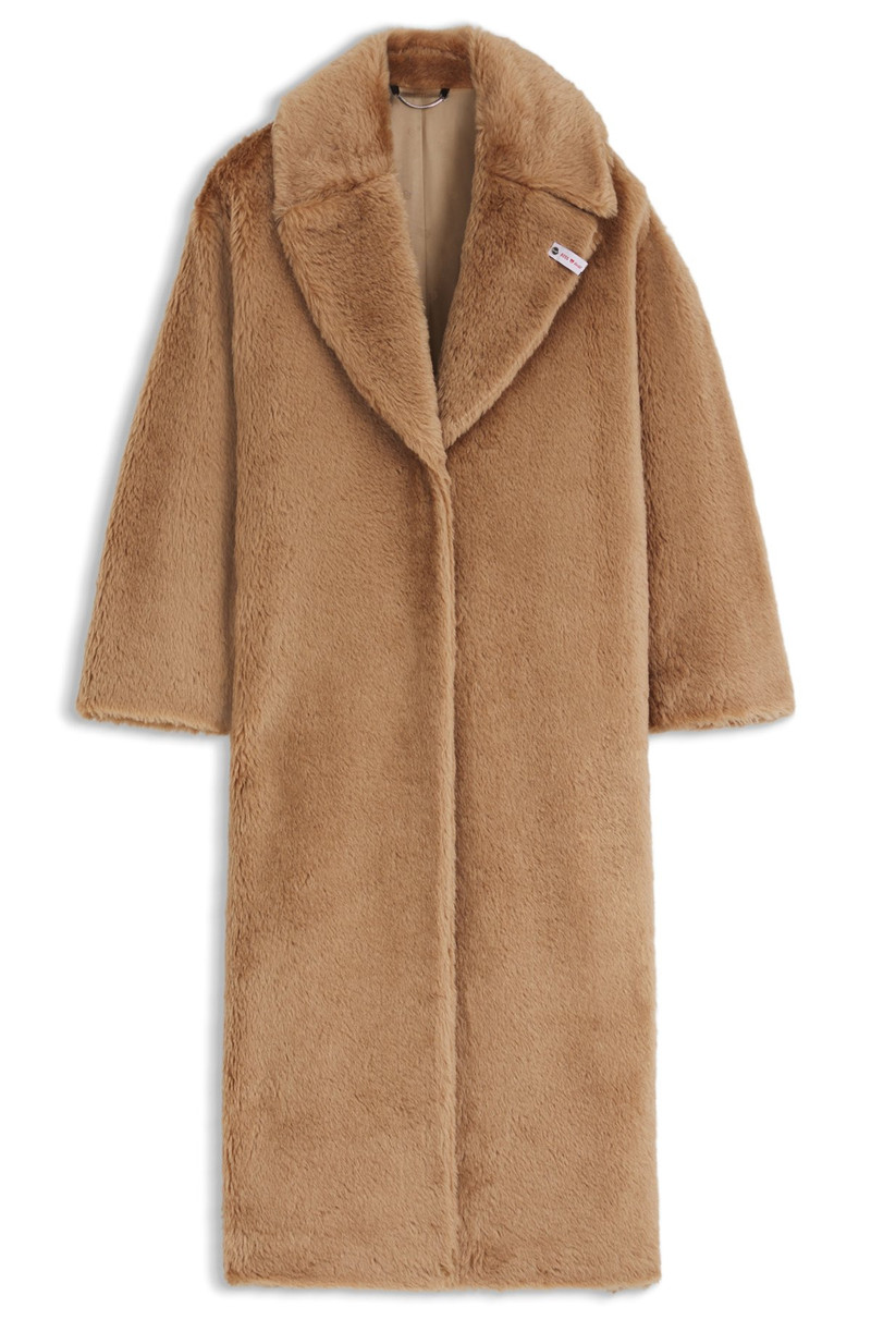 BOSS X STEIFF COAT IN TEXTURED WOOL AND COTTON 1
