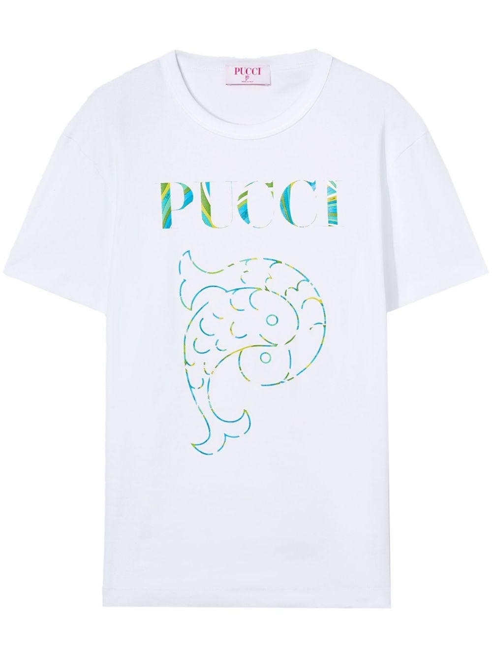 logo-print cotton T-shirt - 1