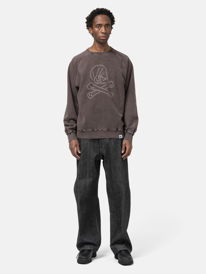 NEIGHBORHOOD Pigment Dyed Sweat Shirt LS Brown outlook