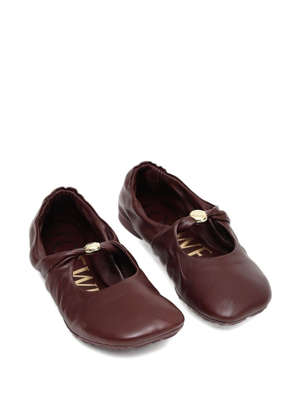 twisted-buckle ballet flats - 2