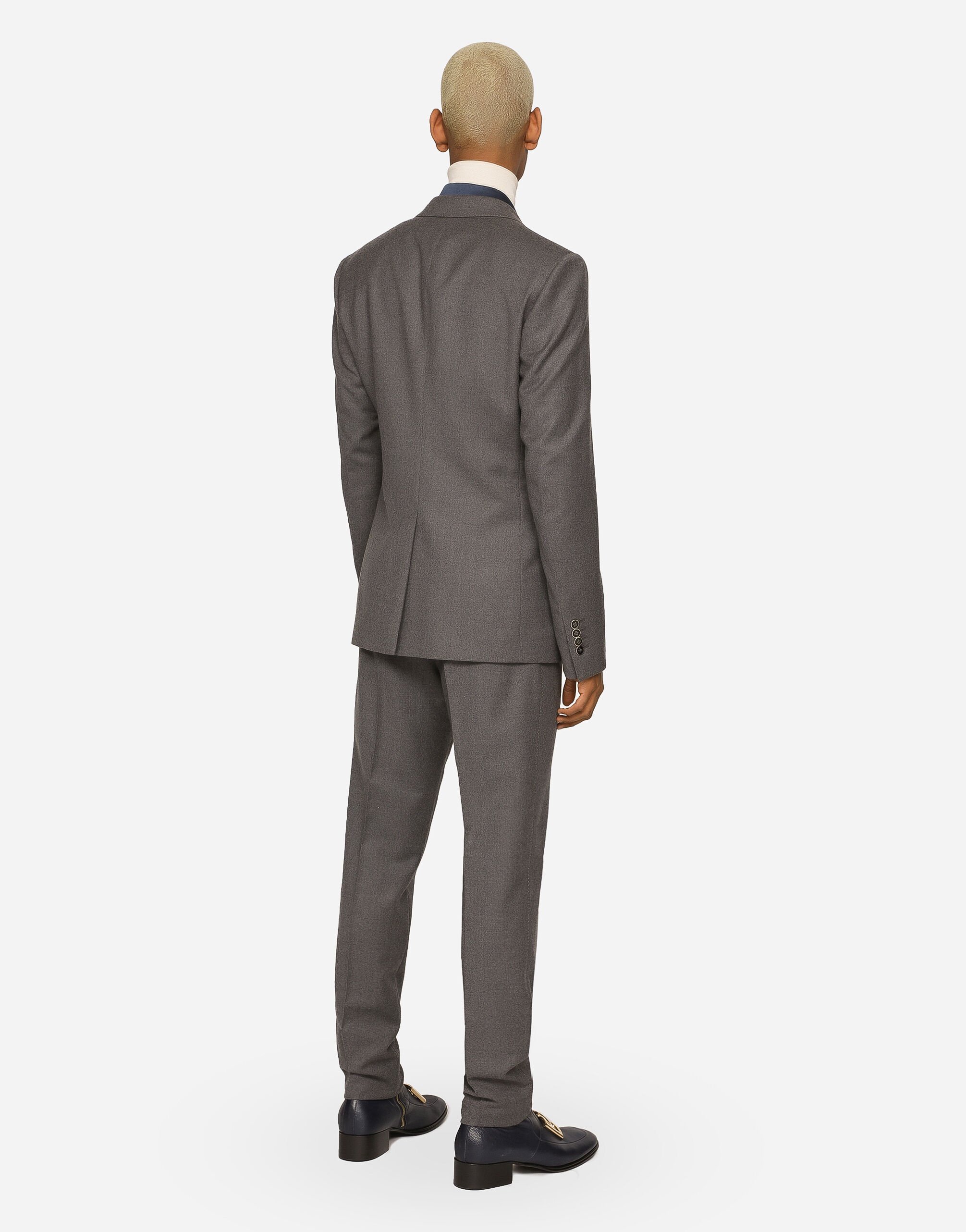 Single-breasted stretch flannel Sicilia-fit jacket - 3