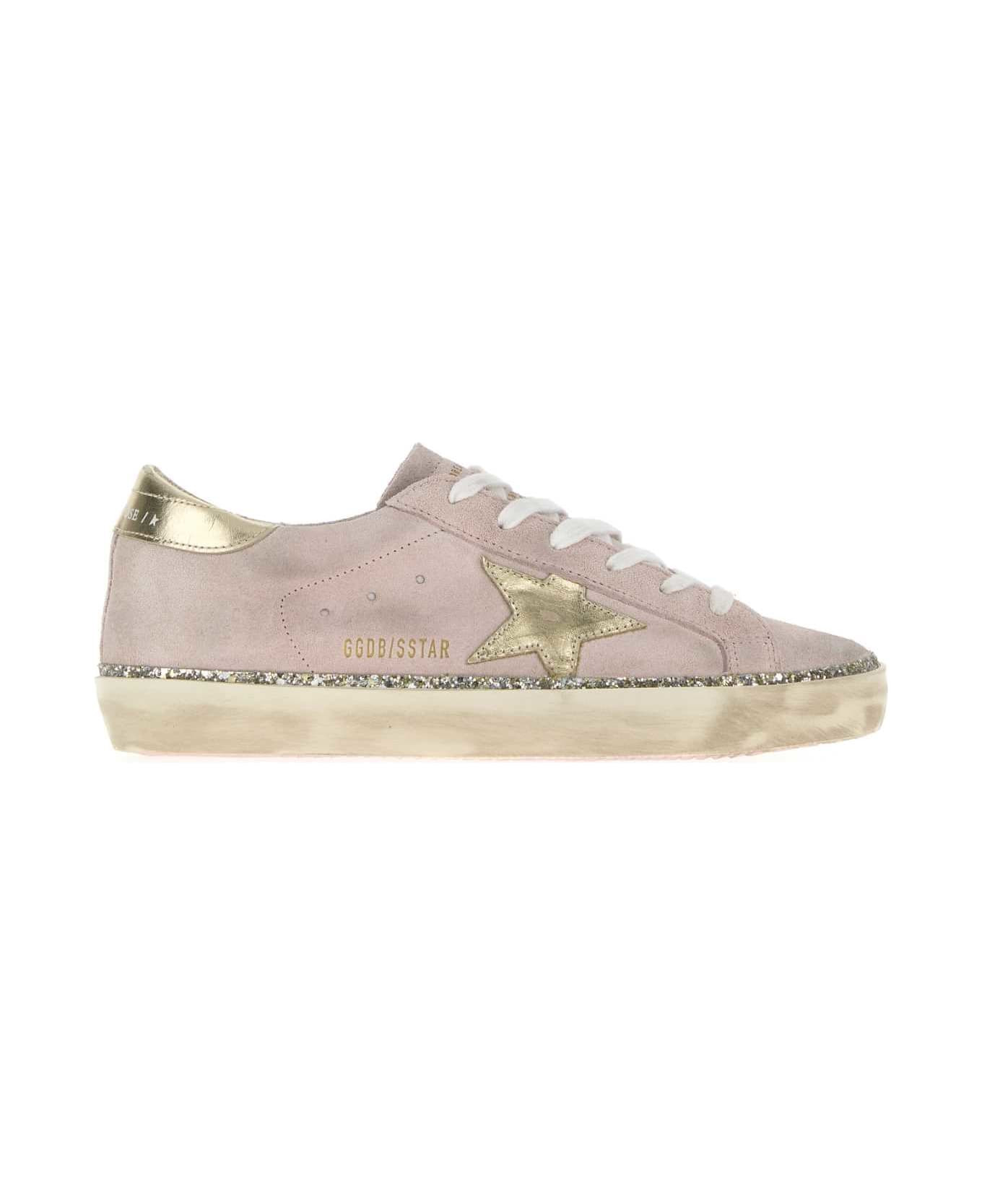 Pink Suede Super Star Sneakers - 1