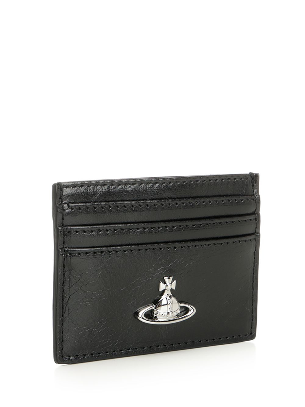 Card Holder Flat Small Leather Goods Black - 2