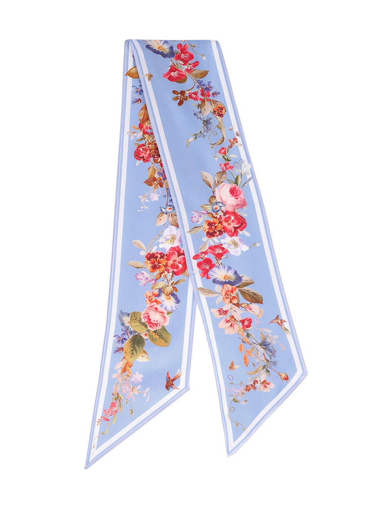 PRINTED SILK NECK SCARF 3