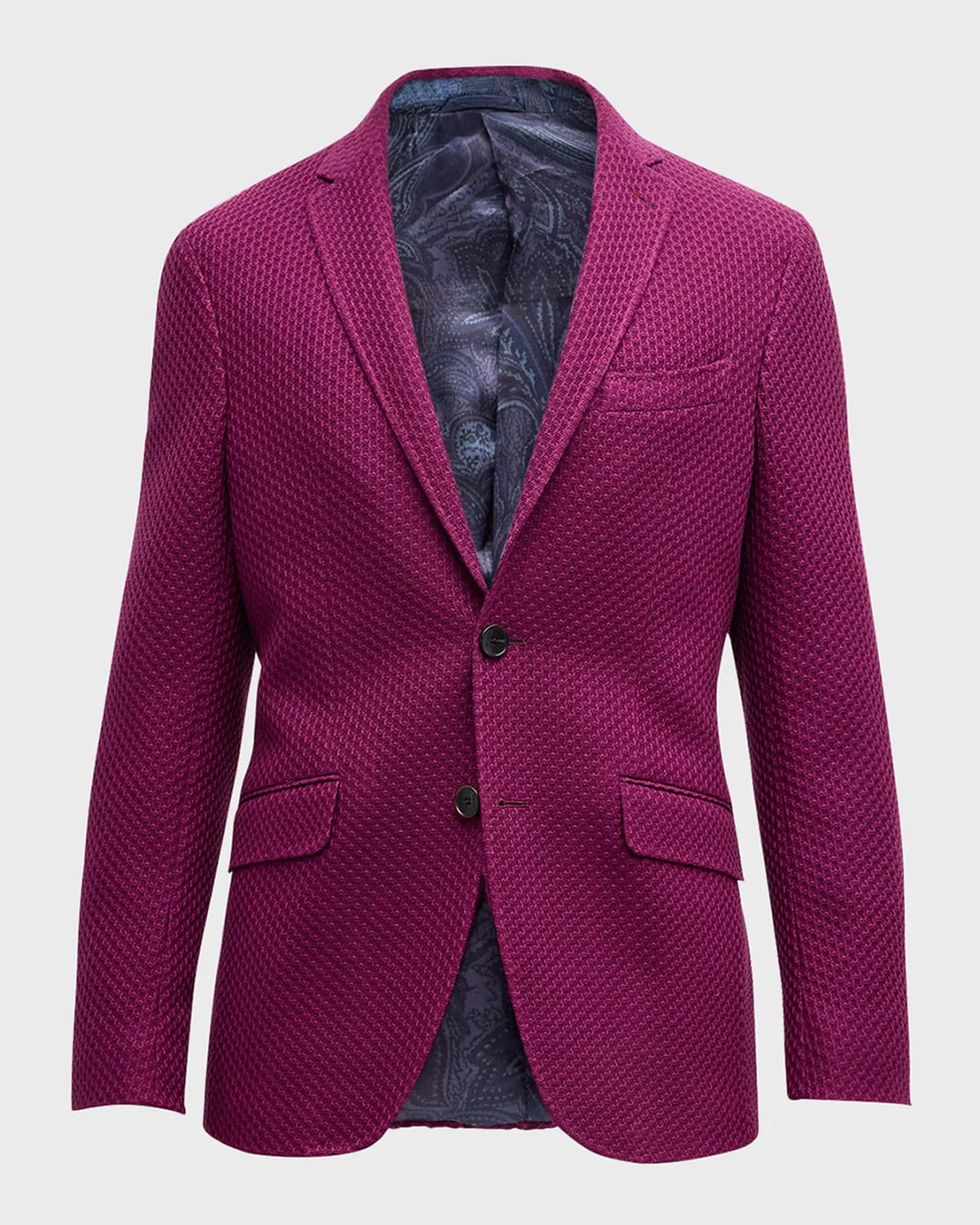 Men's Basic Textured Blazer - 1