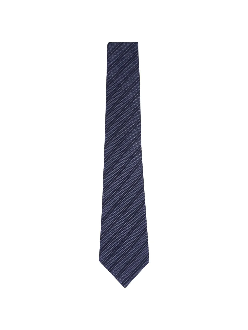 houndstooth striped tie - 1