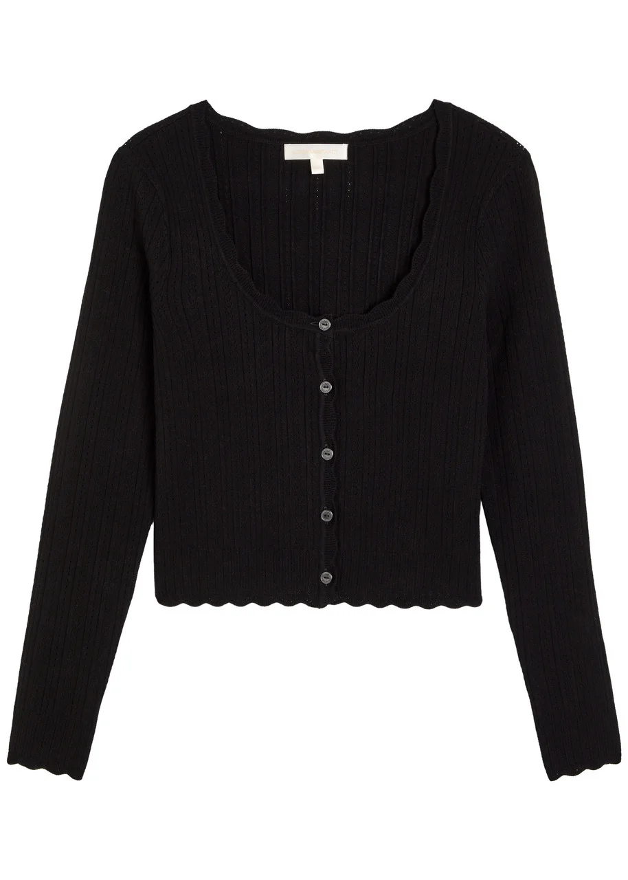 Loveshackfancy Martti Pointelle Knit Cardigan - 1