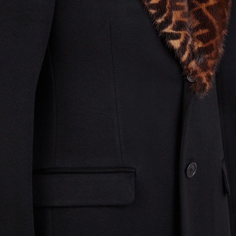 Black cashmere coat - 3